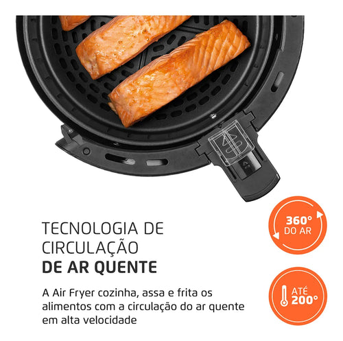 Imagem 5 de 6 de Fritadeira De Ar Af-35-bf Air Fryer 3,5l Preta Mondial