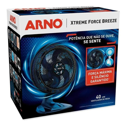 Imagem 5 de 7 de Arno Ventilador Xtreme Force Breeze Vb40 60Hz Cor Da Estrutura Preto Quantidade De Pás 6