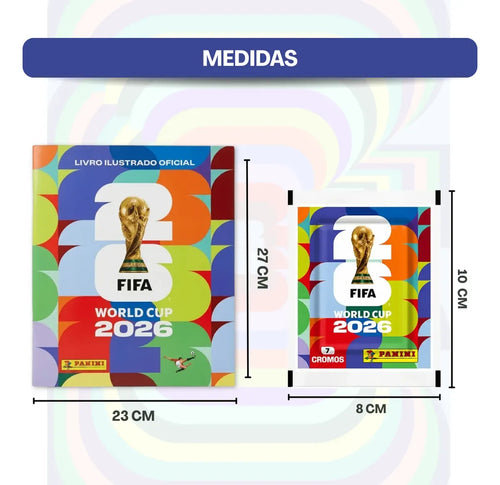 Imagem 6 de 6 de Kit Album Copa Do Mundo Fifa 2026 Capa Mole + Figurinhas