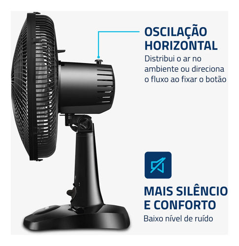 Imagem 4 de 6 de Ventilador de Mesa 30cm Super Power Mondial 60W VSP-30-B