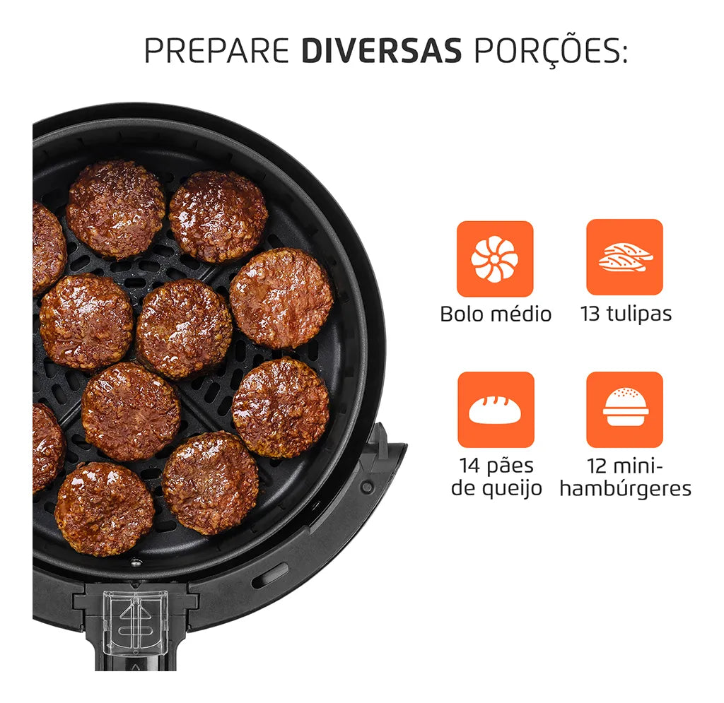 Fritadeira De Ar Af-35-bf Air Fryer 3,5l Preta Mondial - Image 3